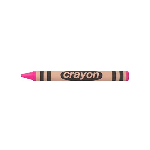 Lucky Art Pink Crayons Bulk - 80 Count Regular Size Single Color Crayon Refill, Non-Toxic Art Supplies for Teachers, Classrooms and School Projects - color: Pink