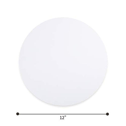 Transon 6-Pack Round Canvas Panel for Painting 12inch - size: 12" 6-PACK
