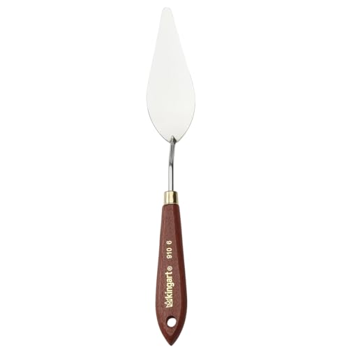 KINGART Large TROWEL PAINTING KNIFE for Scraping, Mixing and Painting with Oil and Acrylic Paints - size: Large Trowel