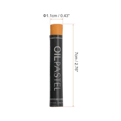 PATIKIL Dark Yellow Oil Pastels, 12Pcs Soft Oil Crayons Creamy Pastels Stick Art Supplies for Art Painting Drawing Blending Graffiti for Artists Beginners - color: Dark Yellow
