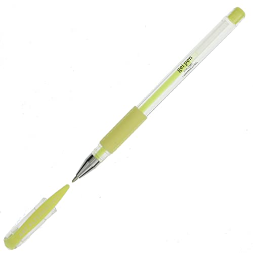 Art Alternatives Gel Pen, Pastel Yellow - Ballpoint - Non-Smear + Quick Dry - Writing, Drawing, Coloring, Journal, Planner - color: Pastel Yellow, size: 1 Count (Pack of 1)