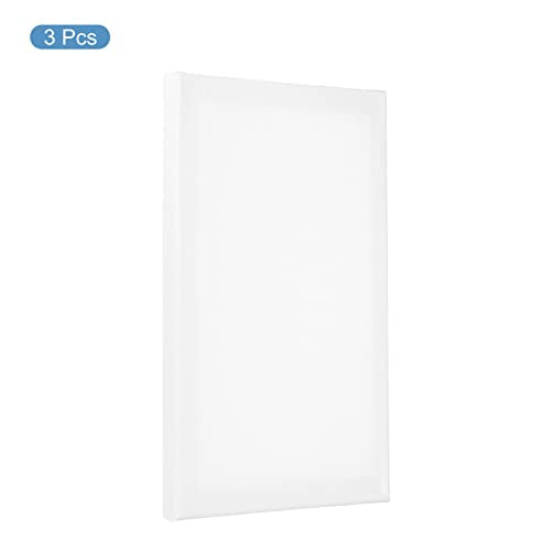 PATIKIL Paint Canvases Panel for Painting, 3 Pack 8x12 Inch Rectangle Wood Frame Stretched Blank Art Board Panels for Acrylic, Oil, Tempera Painting, White - size: 8x12 Inch