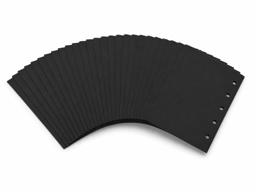 DarkWish Mini Watercolor Paper Refill, 30 Sheets, 300gsm, Black - color: Black