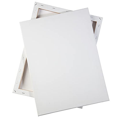 iDIY Stretched Canvas Board Multi Pack (Set of 14) - Sizes 4 x 4-12 x 16, 5/8" Variety Pack - Classic White Blank, Pre Primed for Oils or Acrylics, 100% Cotton, Acid Free - Professional Grade - size: Multi (set of 14)