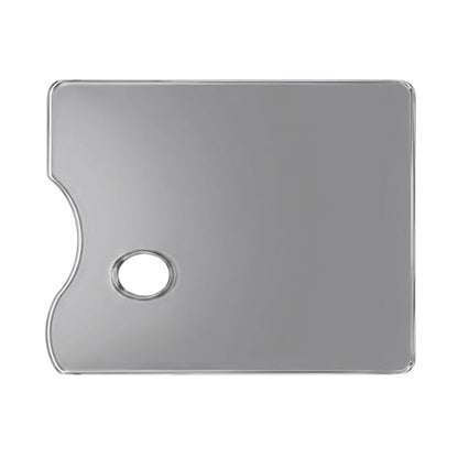 10x14 Inch Handy Rectangular Natural Grey Tempered Glass Palette | Durable Artist Paint Mixing Pallet for Oil, Acrylic, and Watercolor Painting