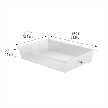 Simply Tidy 10 Drawer Clear Rolling Cart - Mobile Organizer with Removable Drawers, Swivel & Locking Casters, Durable Tubular Frame - 1 Set - color: Clear