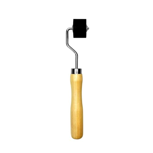 GELELF Smooth Peeling Brayer Roller - Wood Hand Roller Rollers Ink Roller Tape Roller for Gluing Taping Gel Printing Inking Block Printmaking Stamping Scrapbooks (#2: 1 Inch (2.2CM)) - color: #2: 1 Inch (2.2CM)