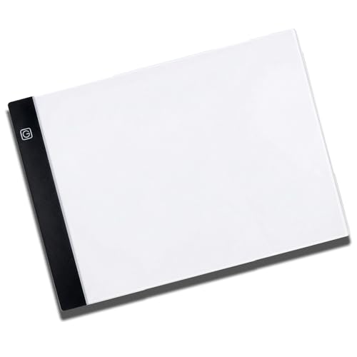 Huacan LED Light Pad Board for Diamond Painting Tablet Ultrathin 3 Level Dimmable Portable USB Charging Apply to Diamond Art Kits - color: A4