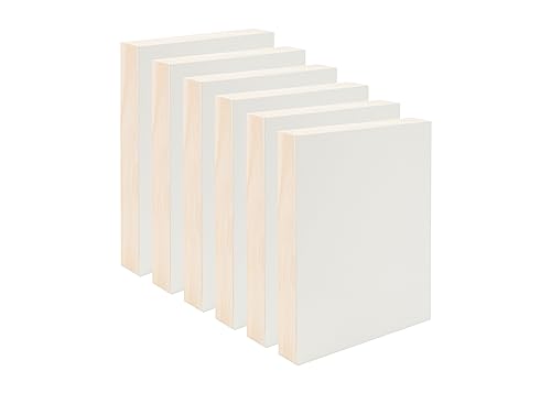 Da Vinci Pro Resist-Grip Coarse Textured Gesso Board, 4x6-12 Pack, 2" Depth Art Boards for Painting, White Acrylic Polymer with Quartz Sand, Warp-Resistant Cradled and Sealed MDF Panel - size: 4x6" - 12 Pack