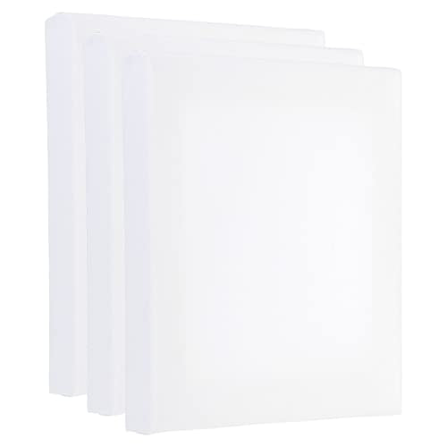 PATIKIL Paint Canvases Panel for Painting, 3 Pack 6x6 Inch Square Wood Frame Stretched Blank Art Board Panels for Acrylic, Oil, Tempera Painting, White - size: 6x6 Inch
