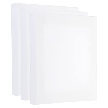 PATIKIL Paint Canvases Panel for Painting, 3 Pack 6x6 Inch Square Wood Frame Stretched Blank Art Board Panels for Acrylic, Oil, Tempera Painting, White - size: 6x6 Inch