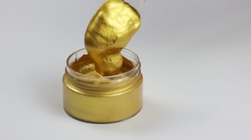 DGAGA Metallic Acrylic Paint,Metallic Gold Paints,1.69 OZ/Jar,Chalk Paste Metallic,Metallic Paints for Crafts Color-shifting Glass Paint,Blendable,Paints on Rocks,Wood,Canvas,Fabric,Ceramic - color: Metallic Gold Paint