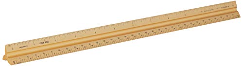 Alumicolor Aluminum Architect Solid Drafting Scale, 12IN, Gold - color: Gold, size: 12 Inch, style: Architect