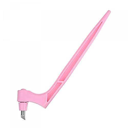 uxcell Craft Cutting Tools, 360 Degree Rotating Blades Stainless Steel Cutter with 15 Degree Blade for DIY Crafts Stencils Scrapbooks, Pink - color: Pink