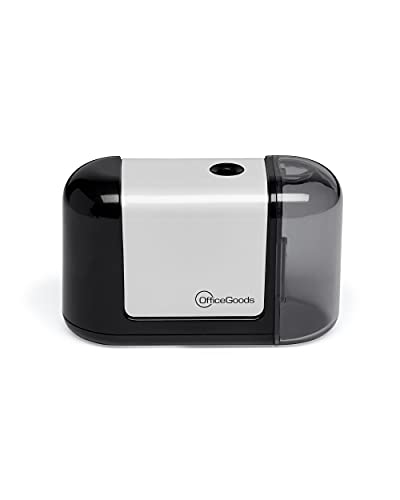 OfficeGoods Mini-Pro Electric Pencil Sharpener, Cordless, Black - color: Black
