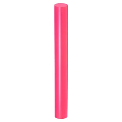 HARFINGTON Acrylic Clay Roller 9 Inch x 1 Inch Solid Non-Stick Plastic Round Tube Roller Polymer Clay Rod Fondant Rolling Pin for Shaping, Sculpting, Modeling DIY Crafts, Rose Red - color: Rose Red, size: 9 Inch x 1 Inch