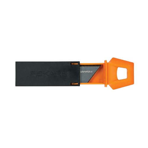 Fiskars Pro CarbonMax 3/4" Utility Knife Replacement Blades, 20-Pack | Compatible with Standard Utility Knives, Labratory Tested & Verified, Carbon-Bonded to Stay Sharp, Includes Storage Case - style: 20-Pack w/Storage