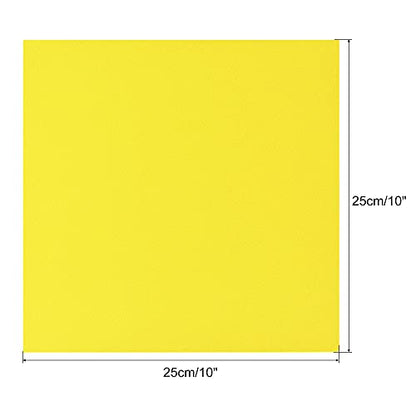 uxcell Yellow EVA Foam Sheets 10 x 10 Inch 3mm Thickness for Crafts DIY Projects, 4 Pcs - color: Yellow