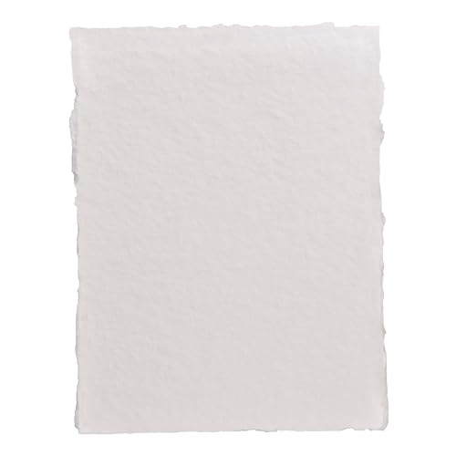 Leather Village Watercolor Paper 13''x9.5'', 400 GSM Cotton, 25 Sheets White - size: 13.5 inches X 9.5 inches