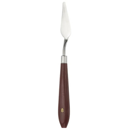 HARFINGTON Palette Knife Painting Tool 2.2" x 0.71" Stainless Steel Art Spatula Pallet Knives Scrapers Tools with Plastic Handle for Acrylic Oil Canvas Mixing Spreading, Red/Silver - size: 2.2" x 0.71"