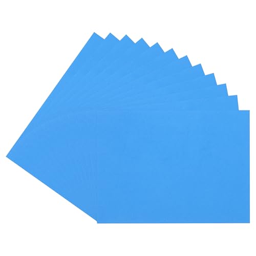 uxcell Blue EVA Foam Sheets, 7.9x5.9in 2mm Thick Handicraft Foam Paper for DIY Craft Projects Art Card Party Decoration, 12 Pcs - color: Blue