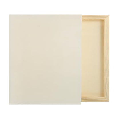 MECCANIXITY 6 Pack Wood Canvas Boards, 8x10 Inch Art Canvases Square Unfinished Wood Panel for Painting, Crafts, DIY Projects, Pouring Art - size: 8x10 Inch