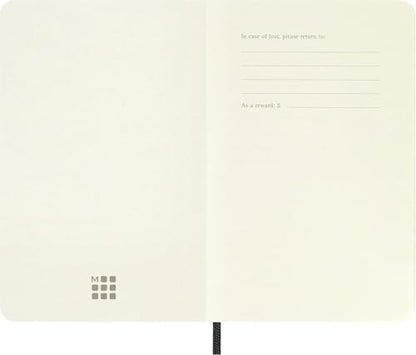 Moleskine Classic Notebook, Soft Cover, Pocket (3.5" x 5.5") Plain/Blank, Black, 192 Pages