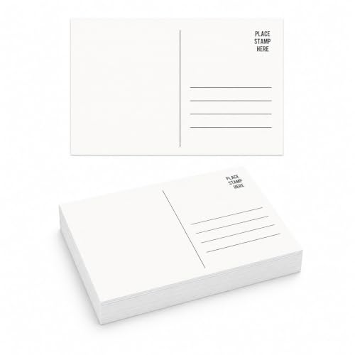 Thalynor 50 Sheets Watercolor Paper Postcards 4x6, 100% Cotton 140lb/300gsm Blank Postcards for Mailing, Cold Press Acid-Free Art Painting Cards for Watercolor Journal, DIY Greeting Cards, Invitations