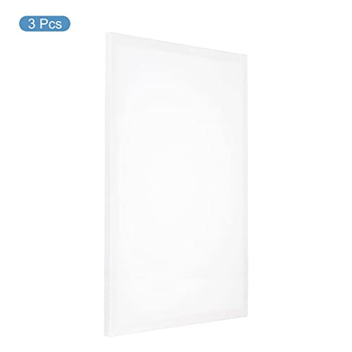 PATIKIL Paint Canvases Panel for Painting, 3 Pack 16x24 Inch Rectangle Wood Frame Stretched Blank Art Board Panels for Acrylic, Oil, Tempera Painting, White - size: 16x24 Inch