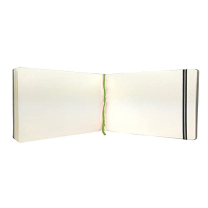 Handbook Journal Co. Artist Watercolor Sketchbook Journal, Large Landscape 5.25 x 8.25 Inches, 140lb / 300 GSM, Hardcover w/Pocket - size: Large Landscape, style: 140 lb / 300 gsm