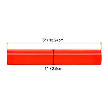 HARFINGTON Acrylic Clay Roller 6 Inch x 1 Inch Solid Non-Stick Plastic Round Tube Roller Polymer Clay Rod Fondant Rolling Pin for Shaping, Sculpting, Modeling DIY Crafts, Red - color: Red, size: 6 Inch x 1 Inch