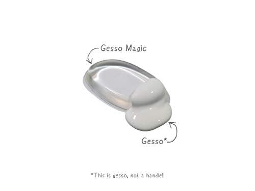 Gesso Magic 2-Pak - Canvas Primer Silicone Brush Art Supplies for Use with Any Paint, Sculpting, Pottery & More (Original) - style: GessoMagic Original style 2-Pack