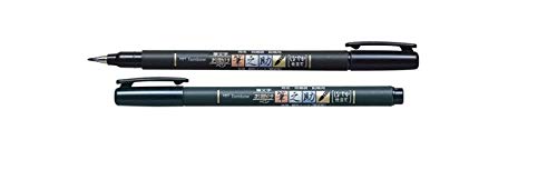 Tombow Fudenosuke Brush Pen, Soft Tip, Black (Pack of 2) - size: 1 Count (Pack of 2), style: Soft