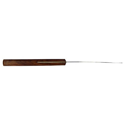 HTS 316V8 8.5" Tapered Wood Handle Stainless Steel Palette Knife - overall length 8.5" - size: 316V8 8.5" Tapered