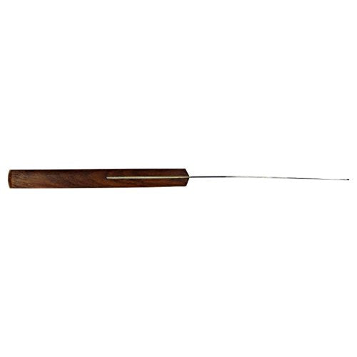 HTS 316V8 8.5" Tapered Wood Handle Stainless Steel Palette Knife - overall length 8.5" - size: 316V8 8.5" Tapered