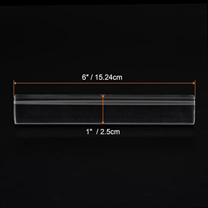 HARFINGTON Acrylic Clay Roller 6 Inch x 1 Inch Solid Non-Stick Plastic Round Tube Roller Polymer Clay Rod Fondant Rolling Pin for Shaping, Sculpting, Modeling DIY Crafts, Transparent - color: Transparent, size: 6 Inch x 1 Inch