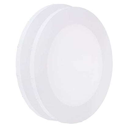 PATIKIL Paint Canvases Panel for Painting, 2 Pack 12x12 Inch Round Wood Frame Stretched Blank Art Board Panels for Acrylic, Oil, Tempera Painting, White - size: 12x12 Inch