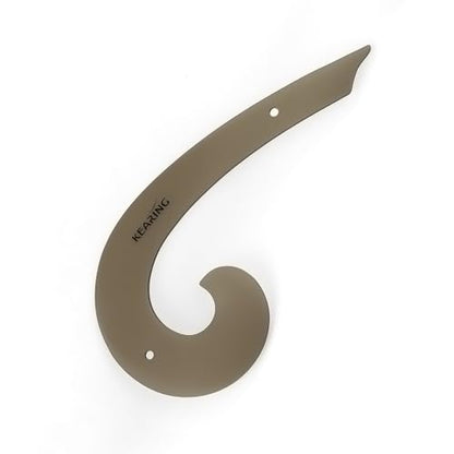 KEARING 9"(23CM) Classic Acrylic French Curve Ruler Vary Form Curve Clear Hip Measuring Curve Ruler for Sewing Fashion Pattern Making Dressing Making, Design Supplies - style: PM6012(9")