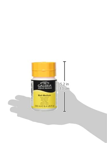 Winsor & Newton Galeria Acrylic Matte Medium, 8.4-oz (250ml) Jar - color: Matte Medium, style: 8.4-oz