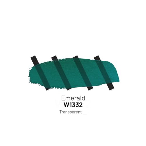 KAMENSKAYA Acrylic Inks for Artists - Emerald Acrylic Ink, 3.38 Fl Oz (100 ml) | Highly Concentrated, Multifunctional Liquid Acrylic Paint - color: Emerald