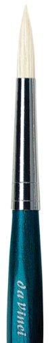 da Vinci Series 358B Primo Hog Bristle Round Brush, Size 12. (358B-12) - color: Blue, style: Round Hog Bristle