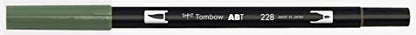 Tombow Dual Brush Pen, Abt, No. 228 (AB-T228) - color: 228 Grey Green
