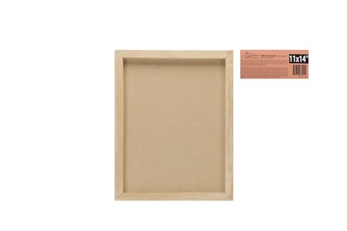 Da Vinci Pro Ultra Smooth Wood Canvas Gesso Board - 3/4" Deep, Bundle of 4 Small Rectangle White Acrylic Polymer Gesso Panels for Painting Fine Portraits, Ultra Fine Detail Illustrations and Artwork