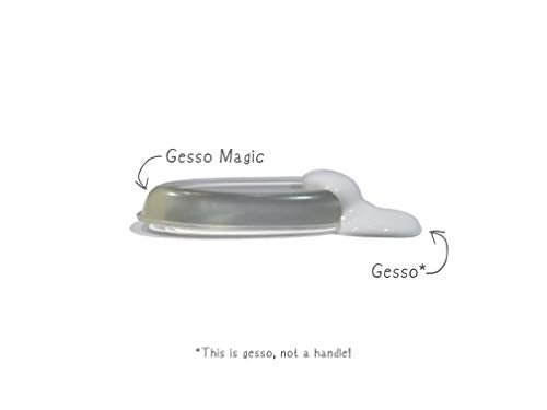 Gesso Magic 2-Pak - Canvas Primer Silicone Brush Art Supplies for Use with Any Paint, Sculpting, Pottery & More (Original) - style: GessoMagic Original style 2-Pack