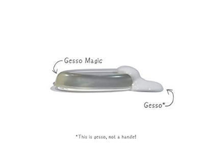 Gesso Magic 2-Pak - Canvas Primer Silicone Brush Art Supplies for Use with Any Paint, Sculpting, Pottery & More (Original) - style: GessoMagic Original style 2-Pack