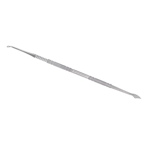 CoCud Double Head Wax Carving Tool 7.28" Stainless Steel Non-Slip Handle Clay Sculpting Tool Spoon Spatula Silver Tone - (Applications: for Sculpture Art Crafts DIY), 1-Pieces