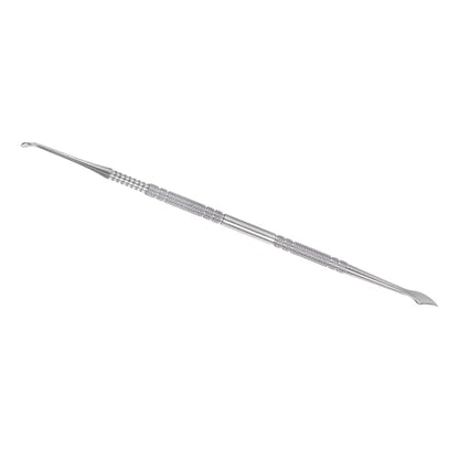 CoCud Double Head Wax Carving Tool 7.28" Stainless Steel Non-Slip Handle Clay Sculpting Tool Spoon Spatula Silver Tone - (Applications: for Sculpture Art Crafts DIY), 1-Pieces