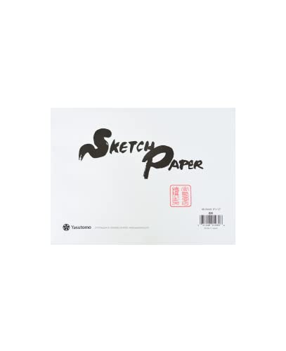 Yasutomo Hosho Paper Pad, 9"x12", 48 Sheets with Deckle Edges, Off-White (6H)