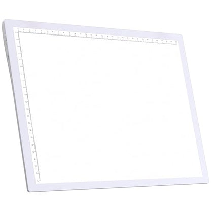 Golspark Light Board A4 Rechargeable LED Tracing Pad Dimmable Light Box | Tracing Light Board with Level 5 Brightness, White Light Board for Diamond Painting Weeding Vinyl