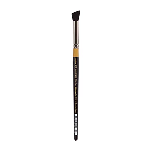 KINGART Premium Original Gold Specialty 9245-1/2 DEERFOOT STIPPLER Series Artist Brush, Natural Hair, Short Handle, for Acrylic, Watercolor, Oil and Gouache Painting, Size 1/2" - size: 1/2